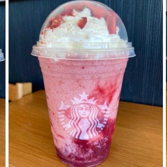 草莓芝士蛋糕冰frappuccino